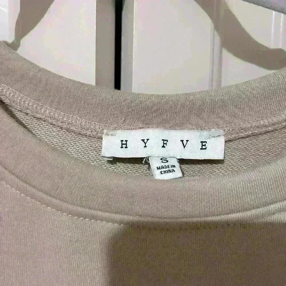 Hyfve Oversized Split Hem Tunic Top, fall, tunic size small - Picture 2 of 4